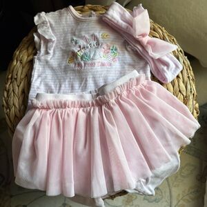 My First Easter Baby 9M Outfit with Headband